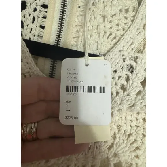 Flook Alora for Free People crochet mini dress with beaded detail - Picture 7 of 8